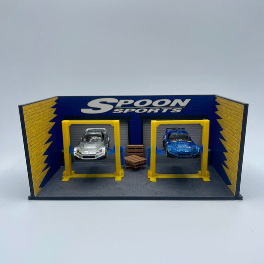 Spoon Garage Diorama Diecast 1/64 Scale