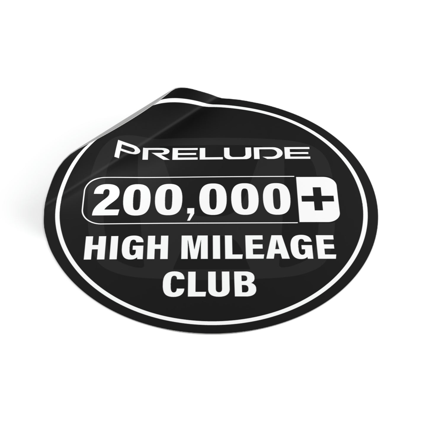 Honda Prelude High Mileage Club 200,000 Sticker/Decal