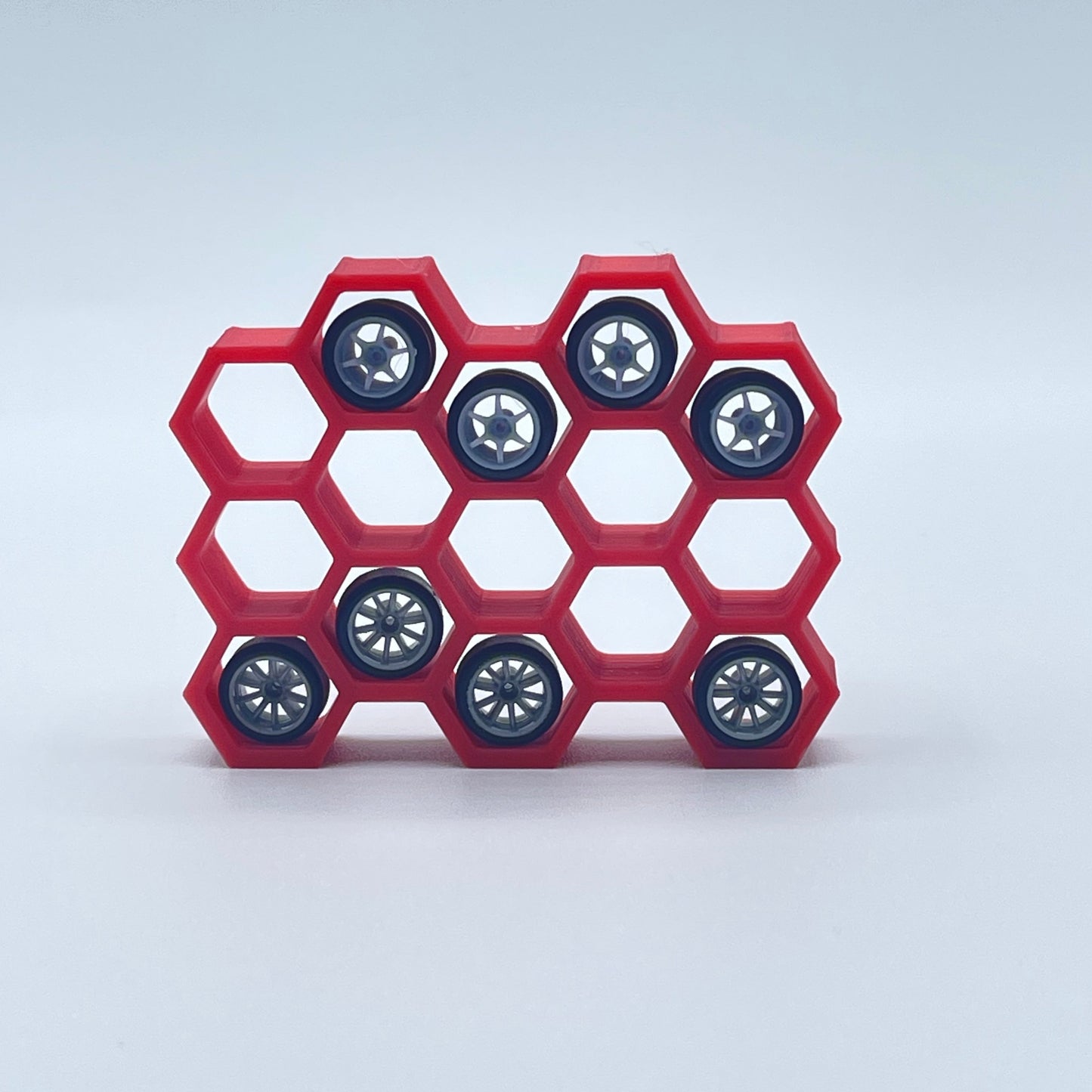 Hexagon Wheel Display Rack Shelf 1/64 Scale
