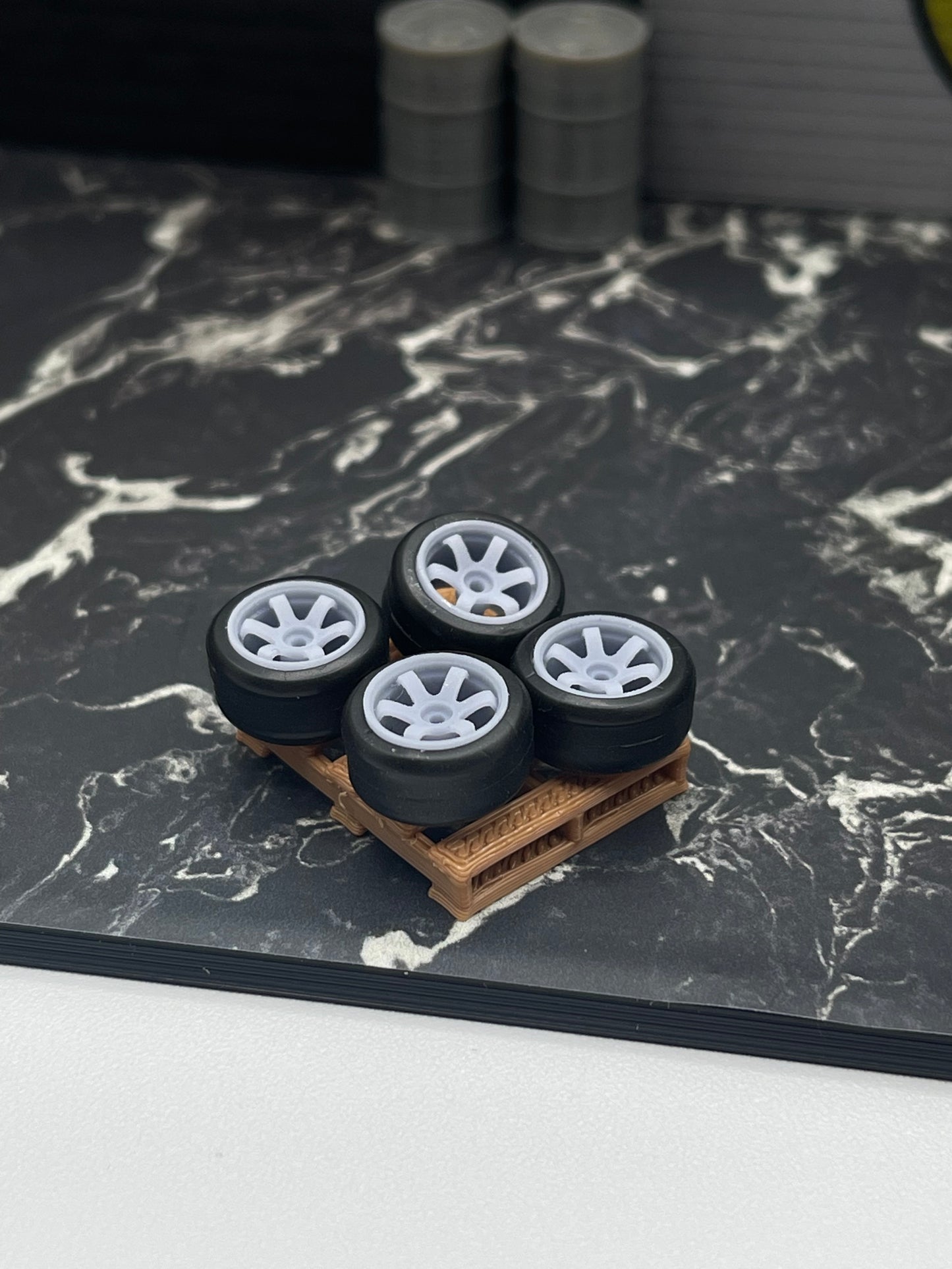 1/64 Scale Rays Volk TE37 Wheels