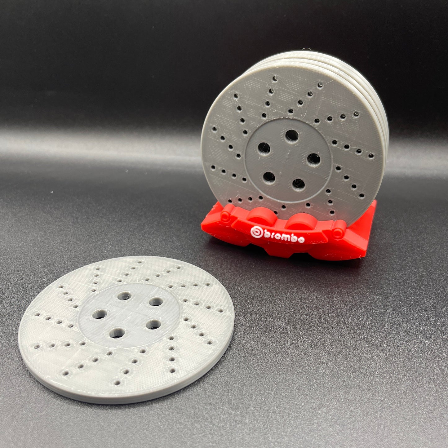 Brembo Brake Caliper Rotor Coaster Set