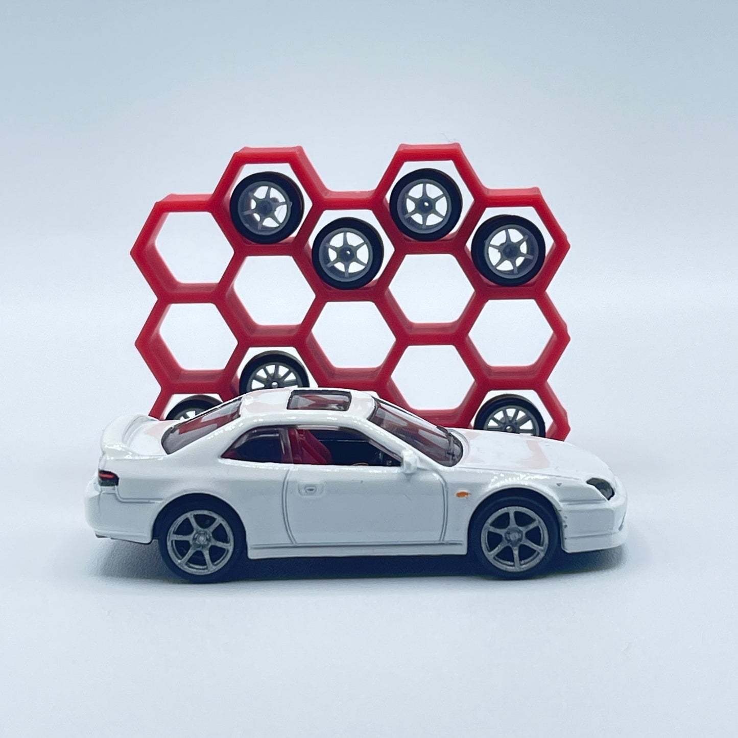 Hexagon Wheel Display Rack Shelf 1/64 Scale